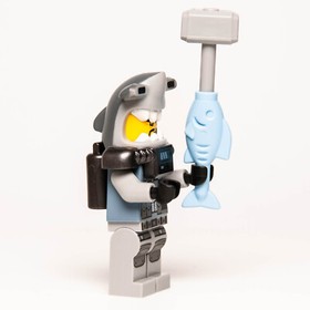 New Ninjago LEGO Movie Minifigure Hammer Head Fu Manchu (njo378 70656 Shark Army