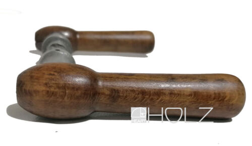Türdrücker Holz 1920er Türklinklinken Alu 8er Vk 16.6 mm