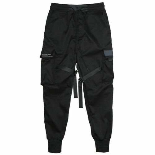 Hip Tactical Street Cargo Black Fashion Trousers Harem Hop Joggers Men  Pants