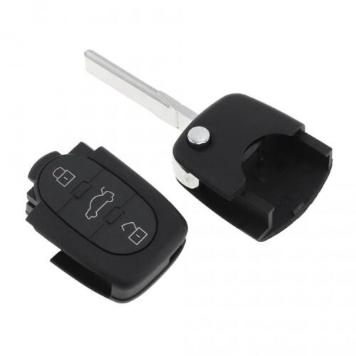 433MHz 3 Buttons Keyless Uncut Flip Remote Key Fob ID48 4D0837231K Fit for Audi