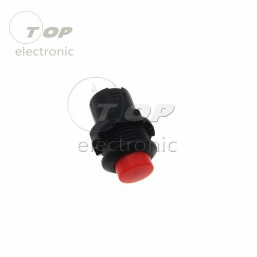 10PCS 2 Pin SPST NO Red Round Cap Push Button Switch AC 250V//1.5A 125V//3A