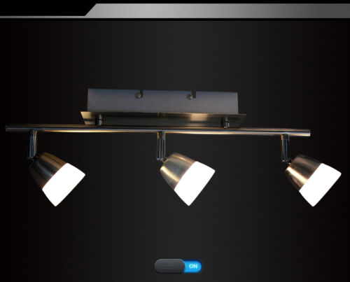 Nickel Matt Neu Elegant schlicht A LED Deckenleuchte SX8228-03A 3x5W Warmweiß