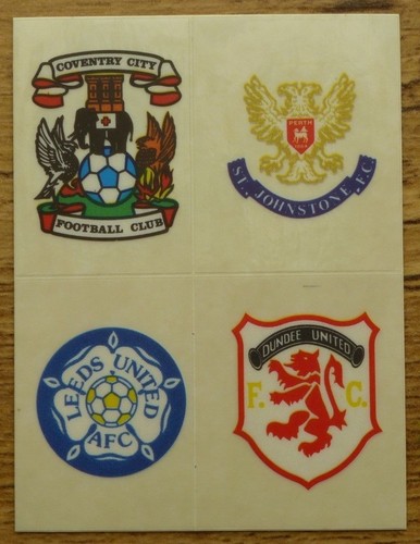 Panini Football 91 Team Badges
