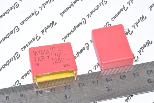 WIMA FKP1 0.22uF 0,22µF 220nF 1pcs 400V 5/% pitch:27.5mm Capacitor