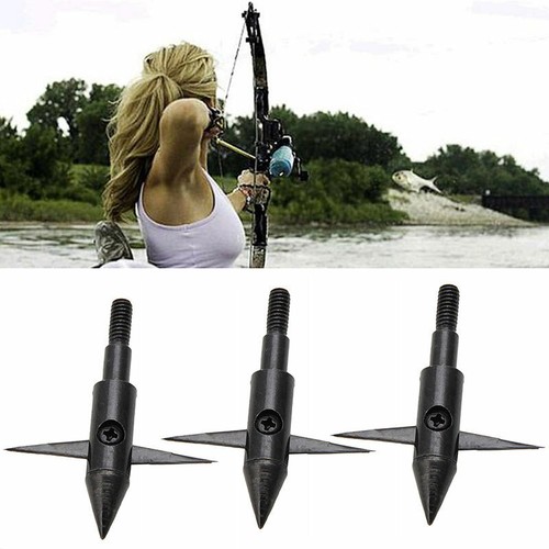 3 STÜCKE Angeln Fisch Bogen Jagd Pfeilspitzen Boardhead Punkte Pfeilspitze F4L3