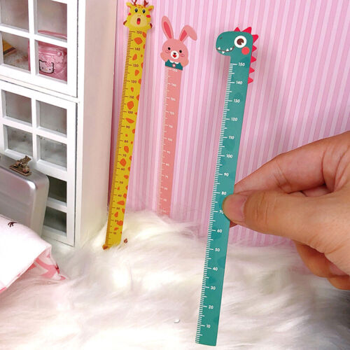 3Pcs 1//12 Dollhouse Miniature Cartoon Height Ruler Doll House Accessories T DOL