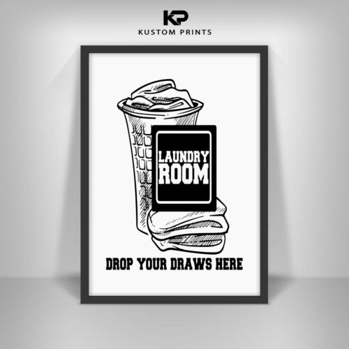 Laundry Wash Room Funny Wall Art Untility Room Print Wall Home Decor Poster Gift 