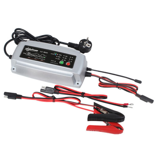 LOADCHAMP Batterie Ladegerät 2 4 8 Ampere 12V AGM GEL CALCIUM Temperaturfühler