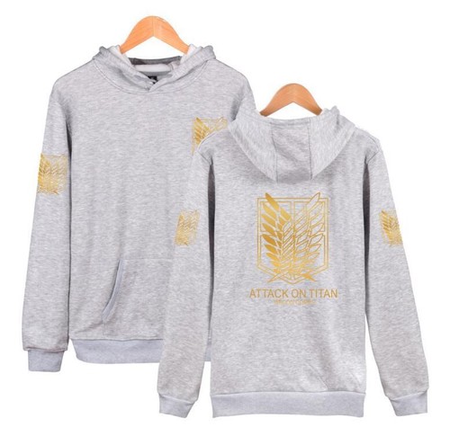 Attack On Titan Survey Legion Eren Wings Hoodie Pullover SweatShirt Cosplay Coat