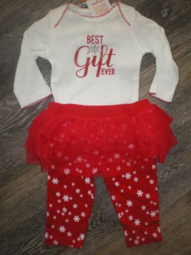Details about   Girls Christmas Outfit by Carters Size 3M NEW Pants w Tulle Skirt & Top 