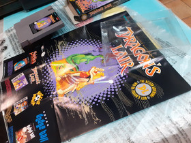 Dragon's Lair Nintendo Nes NTSC/Usa Come Nuovo Completo + Poster  Originale 100%