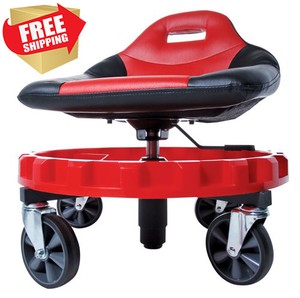 Heavy Duty Mechanics Creeper Seat Rolling Work Stool Tools Tray Chair Auto Shop | eBay