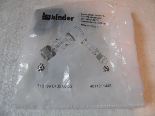 Winkelstecker 5 pol Steckverbinder Serie 713 Binder 9904360005 Neu OVP