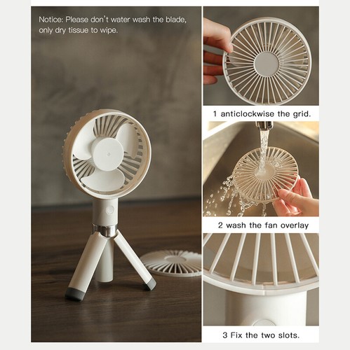 Triangle Desktop Stand-Handventilator Mini USB der tragbaren Sommer auflädt
