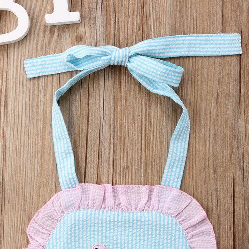 Newborn Infant Kids Baby Girl Flamingo Summer Romper Jumpsuit Playsuit Clothes A