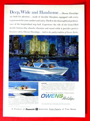 Details about  / 1960 Owens Fleet Exeter Brisbane Original Print Ad 8.5 x 11/"