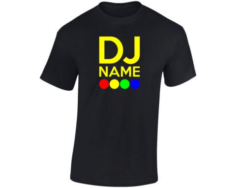12 Colours DJ /"Your Name/" Britains Talent Personalised Mens Funny T-Shirt