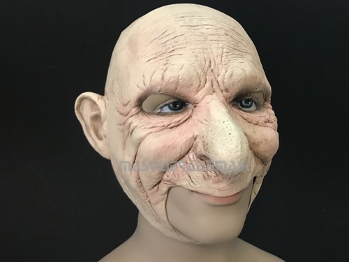 Halloween Costume Cosplay Party Old Man Old Lady Chainless open mouth mask