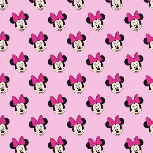 /"PINK MINNIE MOUSE/" PRINTED  FABRIC SHEET..HAIR BOWS GLITTER MIX /& MATCH