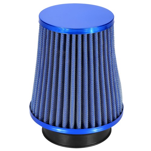 High Flow Round Tapered Universal Air Intake Cone Filter Chrome Car//Truck//SUV