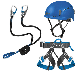LACD Helm Protector Klettersteigset Salewa Premium Attac+Gurt Via Ferrata Evo