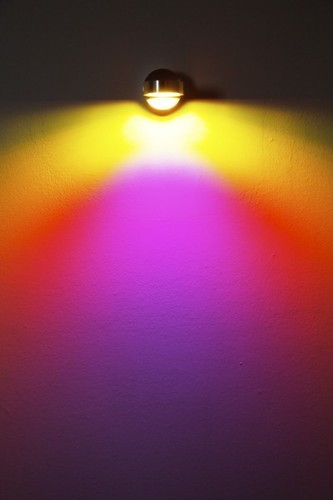 LED Design Wand Strahler Farbfilter magenta Flur Dielen Lampe Wohn Schlaf Zimmer