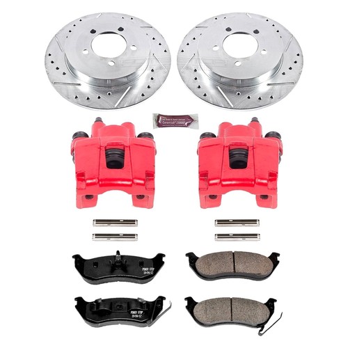For Ford Explorer 06-10 Brake Kit Power Stop 1-Click Z23 Evolution Sport Drilled