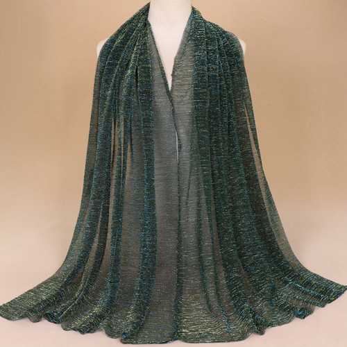 Shawl Head Wraps Turban Women/'s Hijab Shimmer Long Crinkle Glitter Scarf