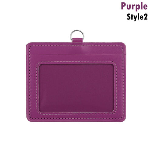 Case PU Leather Bus ID Holders Name Card Holders Protective Shell Card Sleeve