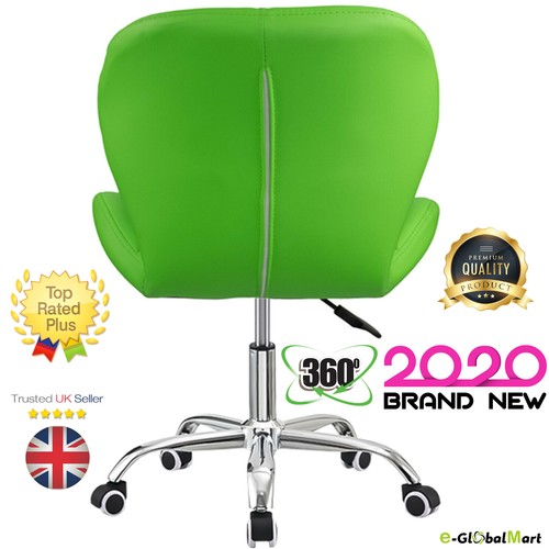 Swivel PU Leather Cushioned Chair Computer Office Desk Studio Salon Barber UK