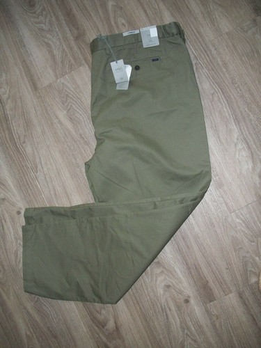 MARKS/& SPENCER W 46 LE33 ACTIVE WAIST CHINOS REGULAR FIT PREMIUM QUALITY GREEN