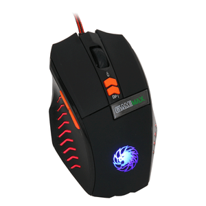 Game Max Hurricane Gaming Mouse Wired 7 button 9 LED Red//Blue//Green 2500dpi