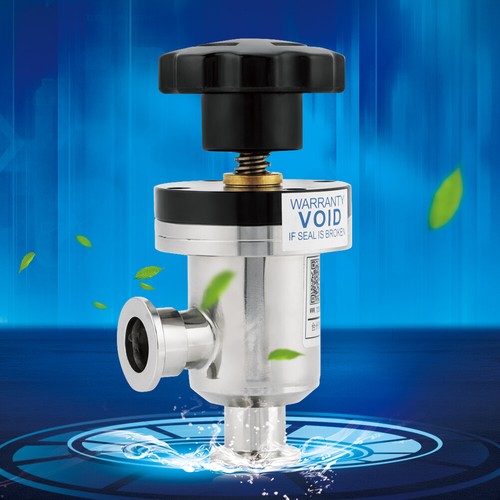 KF25 Stainless Steel High Vacuum Manual Right Angle Bellow Isolation Valve ark