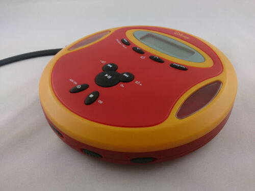 Disney Medion MD2775 Discman Walkman rot gelb CD Spieler guter Zustand
