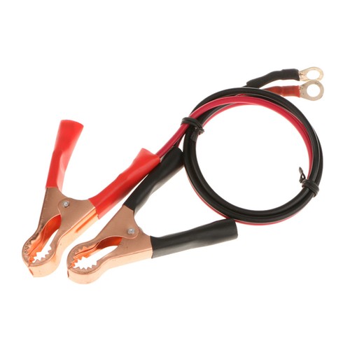 Pair Car 50A Battery Alligator Clips Clamp Cable for High Power Inverter