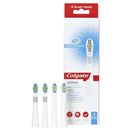 Nero COLGATE ProClinical 360 Deep Clean RICARICA Spazzole confezione da 4