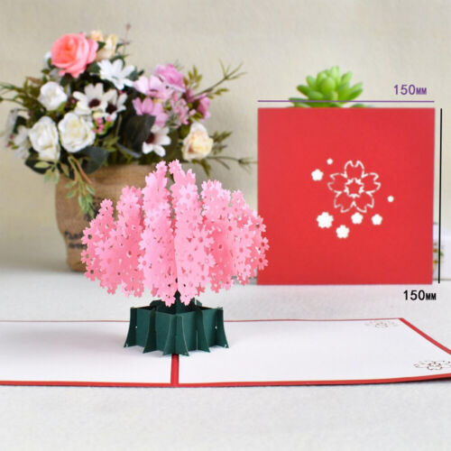 Love 3D Pop-up cartes Saint Valentin carte postale avec enveloppe mariage carte cadeau