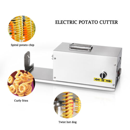 Commercial Electric Tornado Potato Slicer Spiral Twisted Potato Cutter 110V 220V 