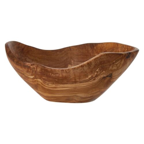 Kora Deep Serving Bowl Attractive Centerpiece Irregular Shape Olive Wood