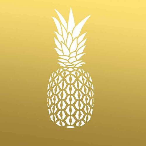 SMALL Pineapple Wall Art Stencil Trendy DIY Wall Designs for Less! 