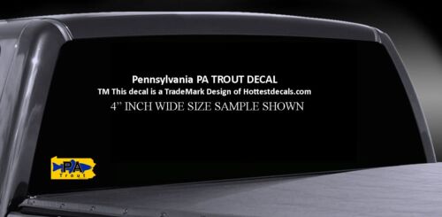 Pennsylvania Trout Fish Decal 50/% OFF PRICE Vinyl Car Truck Sticker PA BOWHUNTER