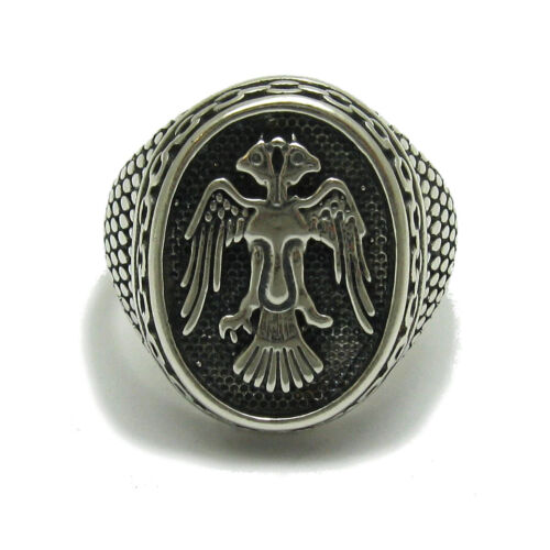Sterling silver men ring solid 925 double headed Eagle R001709 Empress