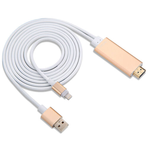 Cable Lightning conectarse a HDMI TV AV Cable Adaptador para iPhone 6S 6 7 iPad Plus
