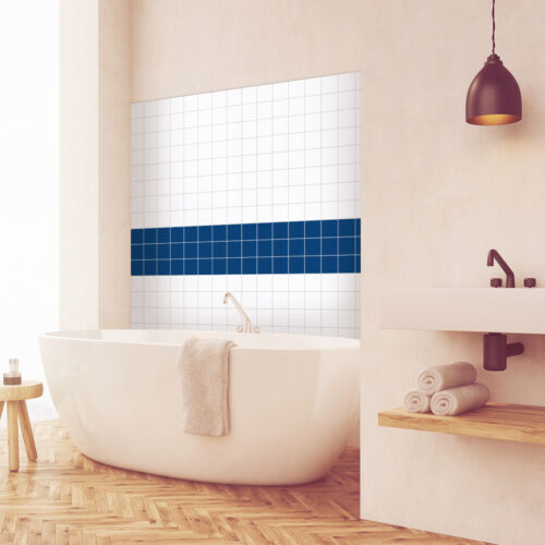 Bad Fliesenaufkleber 25 x 33 cm für Küche Dusche Farben Matt Glanz 