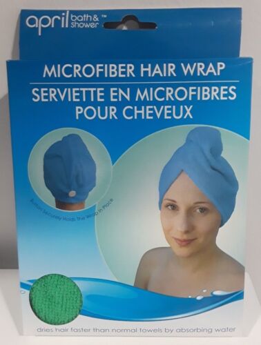 April Bath Twist Dry Shower Microfiber Hair Wrap Towel Drying Bath Spa Head Cap