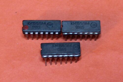 Microchip USSR  Lot of 4 pcs KM155LA4 = 7410PC  IC