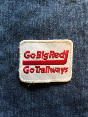 Vintage NOS Continental Trailways Transportation Bus Line /"Go Big Red/" Patch