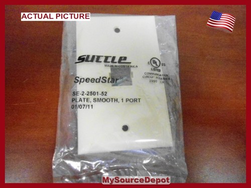 SPEED STAR,SE2-2501-52,PLATE IVORY SMOOTH 1 PORT SUTTLE