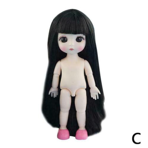 16cm 1/8 Dolls Hair Naked Women Body Fashion Dolls Gift For Girls Toy Fashi L0Z1 