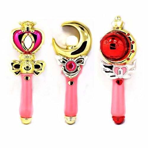 Sailor Moon Henshin Wand Charm Stick Cutie Moon Stick Sound Light Girl Toy